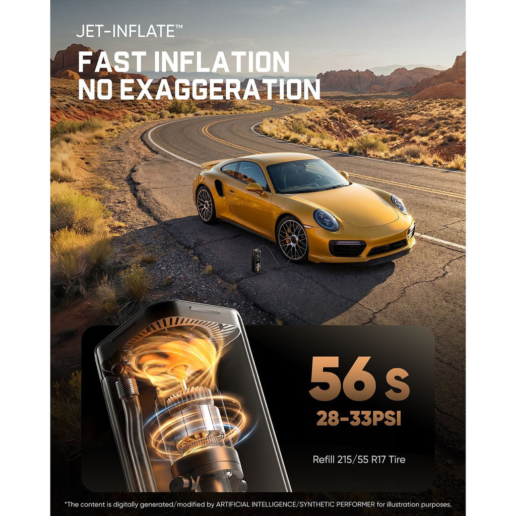 Varenza's Portable Tire Inflator – Fast, Precise &amp; Rechargeable