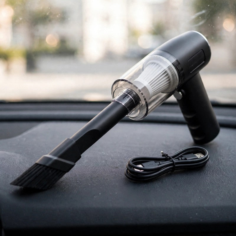 6000Pa Wireless Car Vacuum Cleaner - Portable Wet & Dry Mini Vacuum for Car & Home