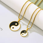Yin Yang Puzzle BFF Necklaces - Matching Best Friend Necklace Set 1 pieces