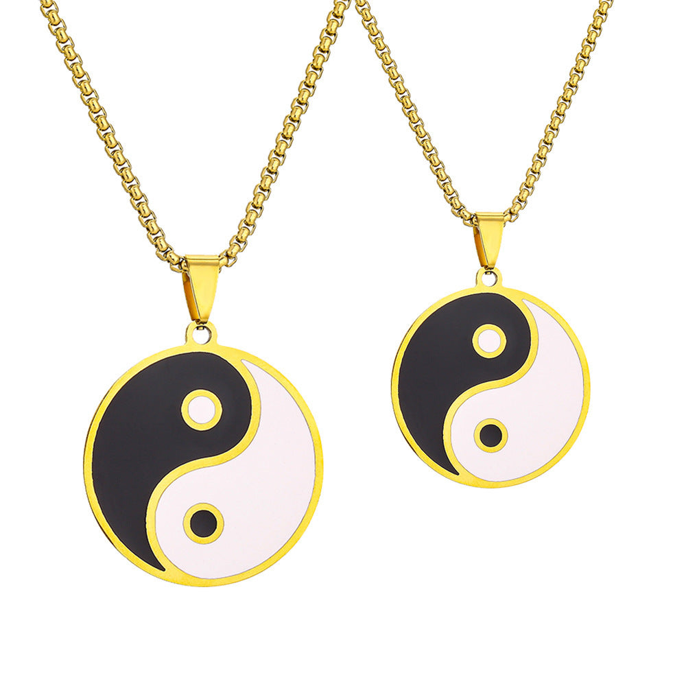Yin Yang Puzzle BFF Necklaces - Matching Best Friend Necklace Set 1 pieces