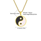 Yin Yang Puzzle BFF Necklaces - Matching Best Friend Necklace Set 1 pieces