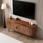 Modern 55" Wood TV Stand Console Table with Storage - Sliding Door