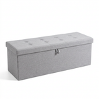 43 Inch Foldable Storage Ottoman Bench - Modern Storage Bench