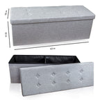 43 Inch Foldable Storage Ottoman Bench - Modern Storage Bench