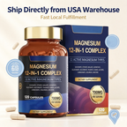 Magnesium 12-in-1 Complex Capsules - 120 Capsules Dietary Supplement