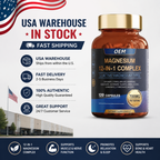 Magnesium 12-in-1 Complex Capsules - 120 Capsules Dietary Supplement