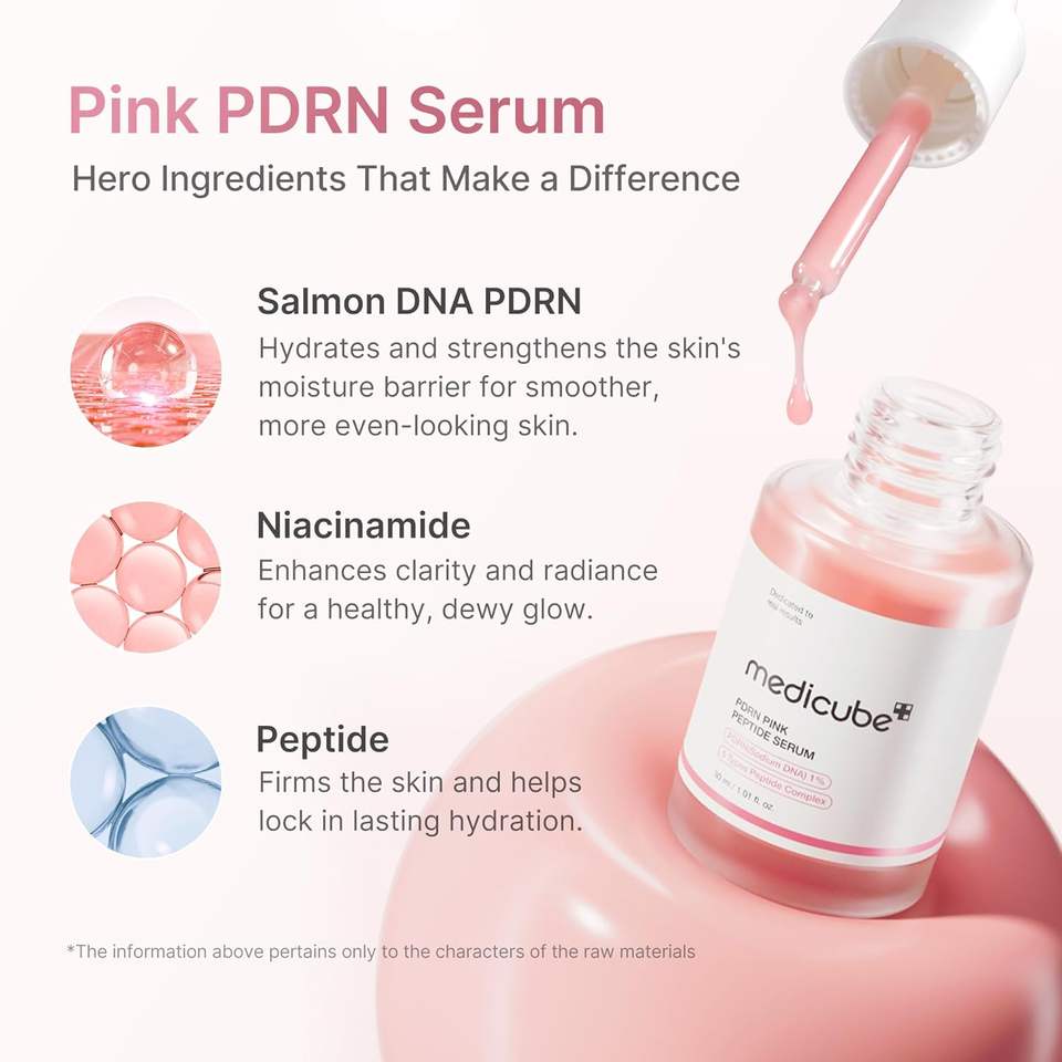 PDRN Pink Peptide Serum with Salmon DNA - Hydrating Face Serum