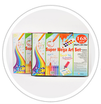Kids Art Drawing Set 168 Pieces - Non-Toxic Watercolor, Crayons & Colored Pencils with Easel