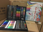 Kids Art Drawing Set 168 Pieces - Non-Toxic Watercolor, Crayons & Colored Pencils with Easel