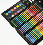 Kids Art Drawing Set 168 Pieces - Non-Toxic Watercolor, Crayons & Colored Pencils with Easel