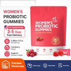 Women's Daily Probiotic Gummies - 5 Billion CFUs, Cranberry Flavor, 60 Gummies