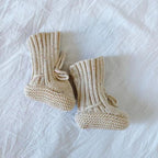 Baby Bootie Sock Shoes - Hand-Knitted Cozy Crochet Shoes for 0-3 M