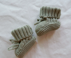 Baby Bootie Sock Shoes - Hand-Knitted Cozy Crochet Shoes for 0-3 M