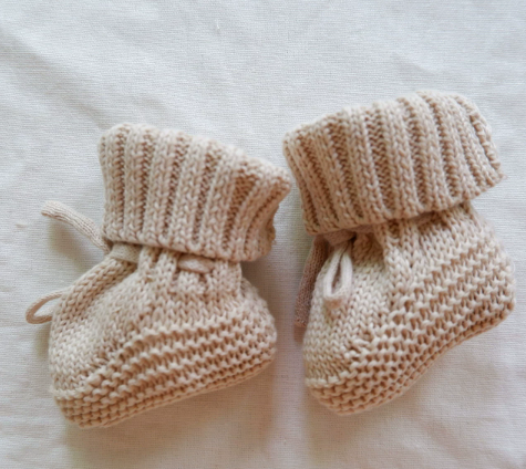 Baby Bootie Sock Shoes - Hand-Knitted Cozy Crochet Shoes for 0-3 M
