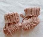 Baby Bootie Sock Shoes - Hand-Knitted Cozy Crochet Shoes for 0-3 M
