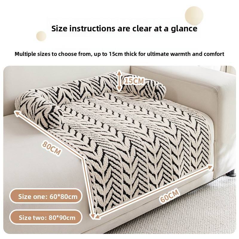 Luxury Plush Pet Mat - Extra Thick Reversible Cushion with Anti-Slip Bottom
