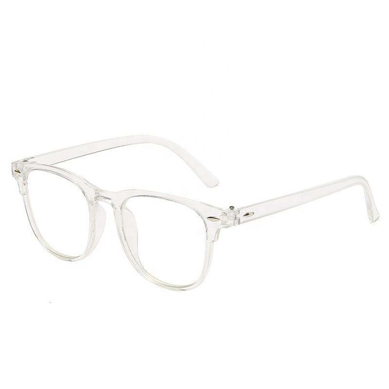 Retro Rice Nail Anti-Blue Light Glasses - Transparent Frame, Internet Celebrity Style
