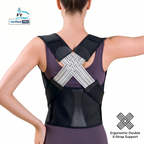 Invisible Double X-Strap Posture Corrector - Adjustable Breathable Back Support Brace
