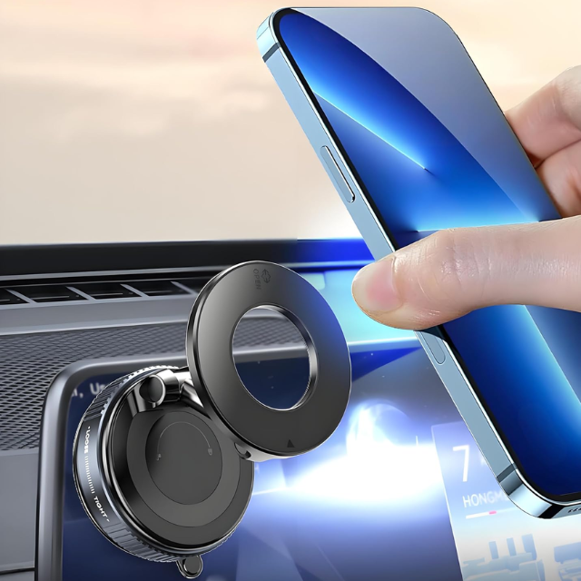 Upgrade Portable Folding Phone Stand Holder - 360 Degree Adjustable with Vacuum Magnetic Base