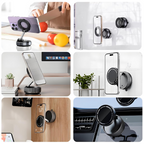 Upgrade Portable Folding Phone Stand Holder - 360 Degree Adjustable with Vacuum Magnetic Base