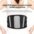 Wireless Lumbar Support Belt - Red Light Heating Vibration Massage Back Brace