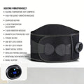 Wireless Lumbar Support Belt - Red Light Heating Vibration Massage Back Brace