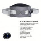 Wireless Lumbar Support Belt - Red Light Heating Vibration Massage Back Brace
