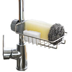 Varenza's Stainless Steel Sink Caddy Organizer Over Faucet Sponge Holder