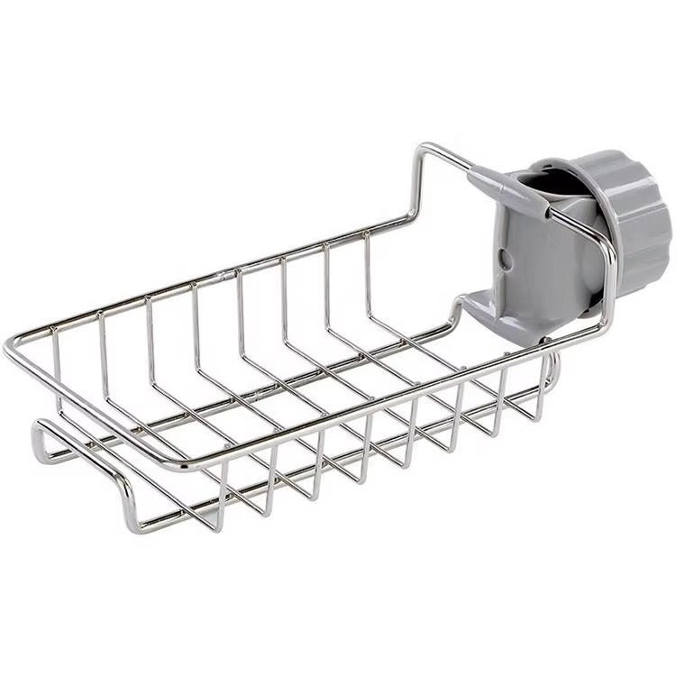 Varenza's Stainless Steel Sink Caddy Organizer Over Faucet Sponge Holder