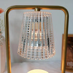 Varenza's Dimmable Electric Candle Warmer Lamp with Wooden Base