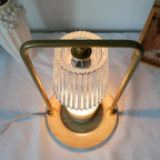 Varenza's Dimmable Electric Candle Warmer Lamp with Wooden Base