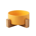 Varenza's Elevated Ceramic Pet Bowl with Stand