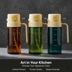 Varenza's 2-in-1 Oil Sprayer &amp; Dispenser – 500ML Glass Bottle