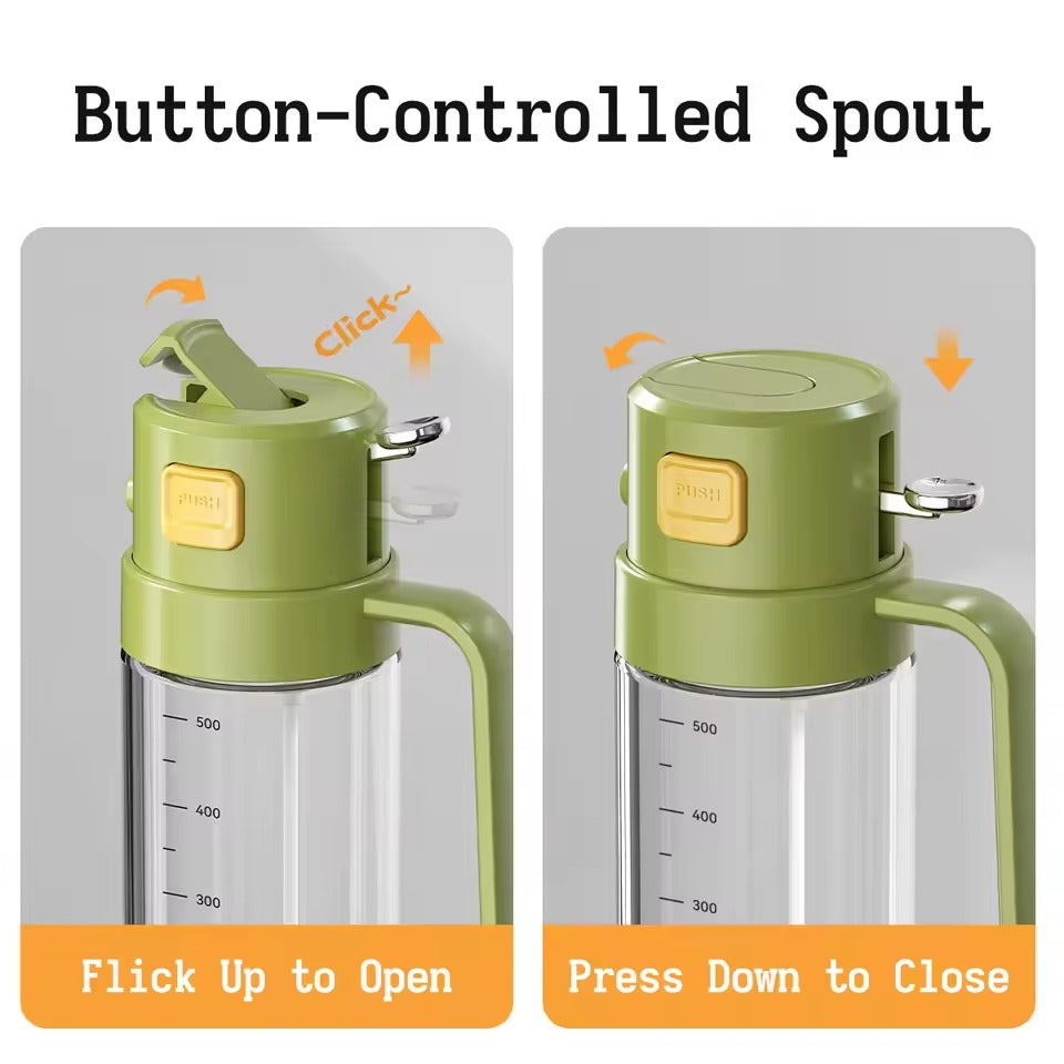 Varenza's 2-in-1 Oil Sprayer &amp; Dispenser – 500ML Glass Bottle