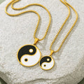 Yin Yang Puzzle BFF Necklaces - Matching Best Friend Necklace Set 1 pieces