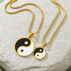 Yin Yang Puzzle BFF Necklaces - Matching Best Friend Necklace Set 1 pieces