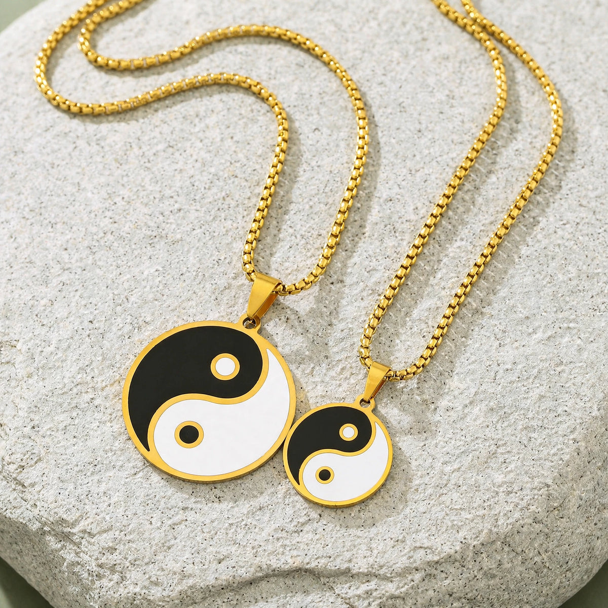 Yin Yang Puzzle BFF Necklaces - Matching Best Friend Necklace Set 1 pieces