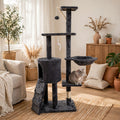 54 Inch Cat Tree Tower - Multi-Level Climbing Tree with Scratching Posts