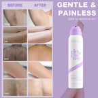 PHOFAY Hair Removal Spray for Sensitive Skin, Gentle & Fast-Acting with Aloe & Hyaluronic Acid