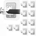 Clear Curtain Pole Mount Brackets with 1 Clip – Transparent Rod Supports