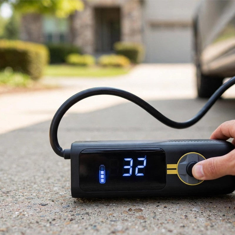 Varenza's Portable Tire Inflator – Fast, Precise & Rechargeable