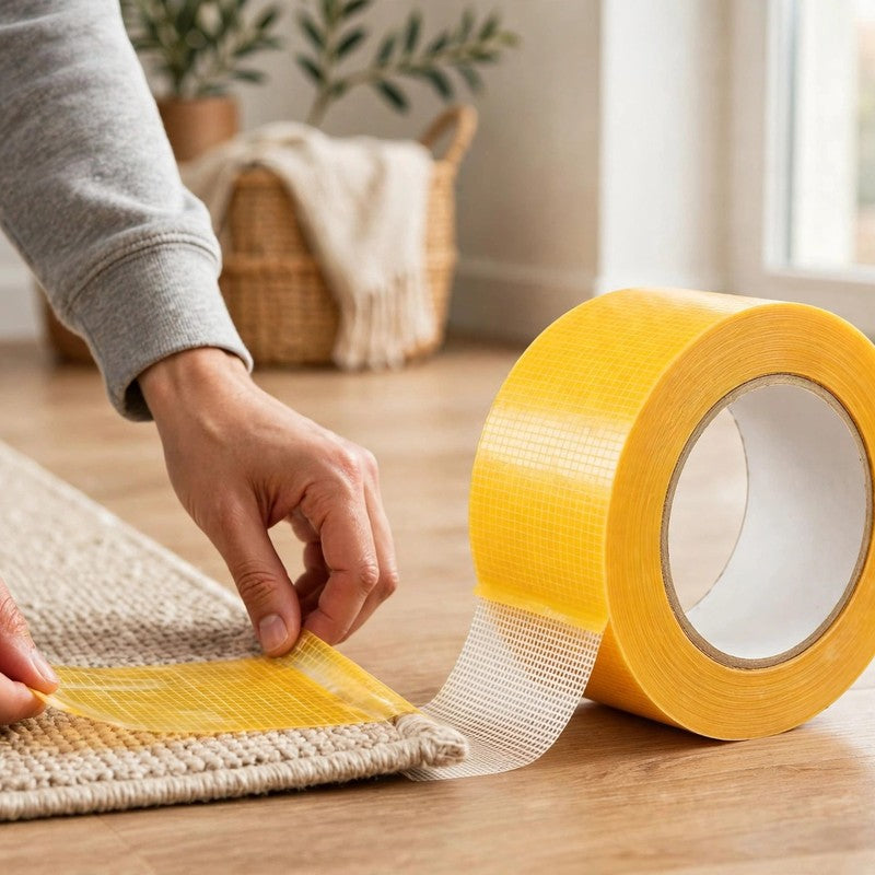 Heavy-Duty Double-Sided Duct Tape - Strong Adhesive, Waterproof, Removable