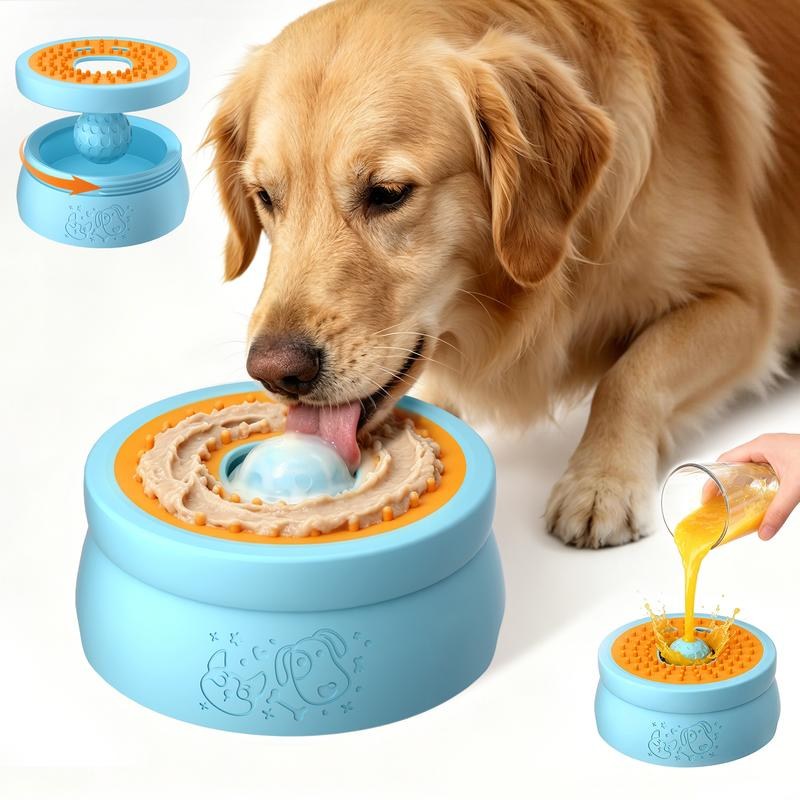 pet-bowl-with-built-in-ball-bearing-anti-overflow-licking-bowl-for-dogs-puppies-1