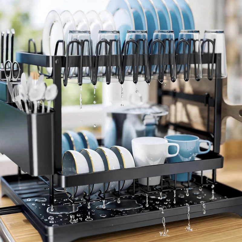 dish-drying-rack-with-utensil-holder-knife-slots-rustproof-2