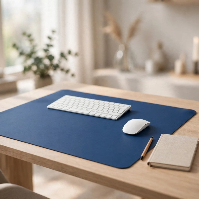 PU Leather Mouse Pad Desk Mat, Waterproof Non-slip Gaming & Office Keyboard Pad