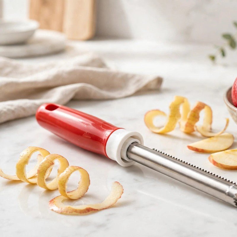 2-in-1 Stainless Steel Apple Corer & Peeler Tool - Multifunctional Kitchen Gadget