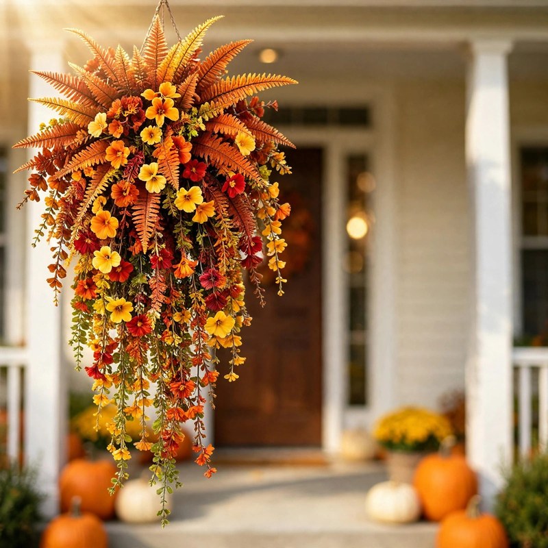 uv-resistant-artificial-boston-fern-hanging-faux-plant-fall-porch-decor-2