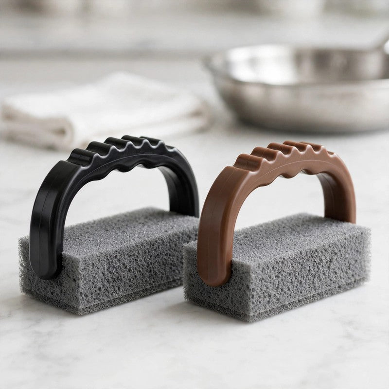 Magic Emery Sponge Brush with Handle, Rust & Stain Remover