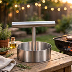 Stainless Steel Burger Press - Nonstick Patty Maker Mold & Meat Smasher