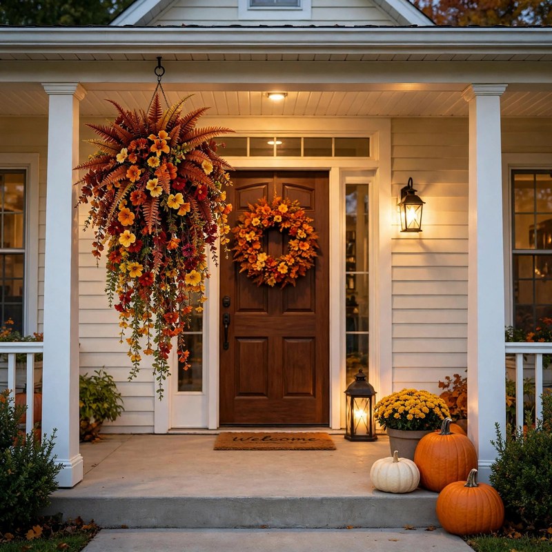 uv-resistant-artificial-boston-fern-hanging-faux-plant-fall-porch-decor-3